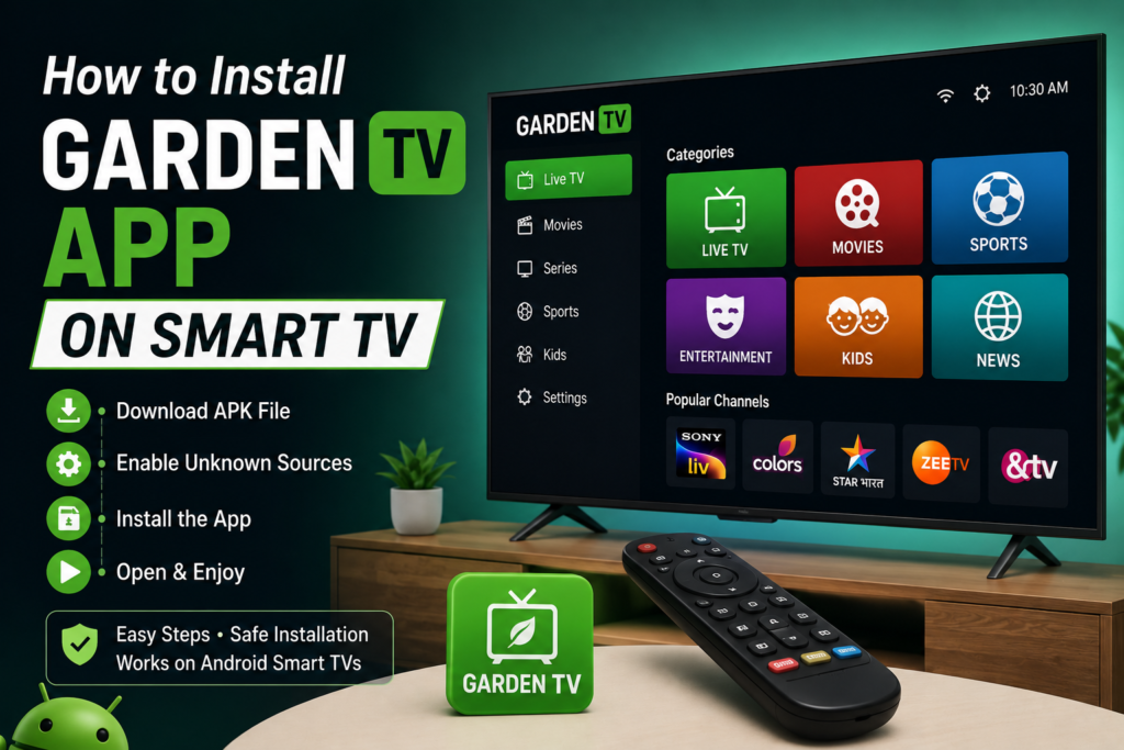 How to Install Garden TV App on Smart TV