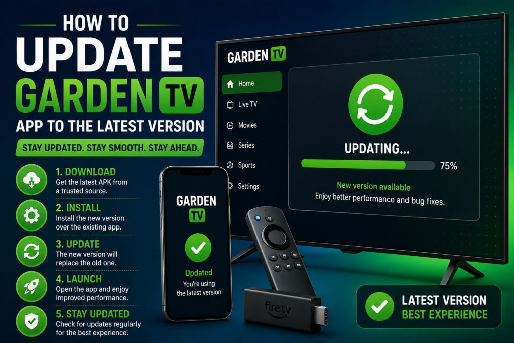 How to Update Garden TV App to the Latest Version.